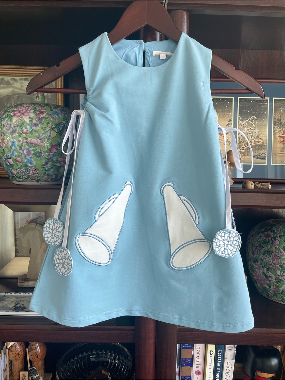 NWOT The Yellow Game Day Jumper Light Blue Girls Size 5